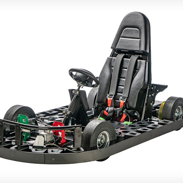 Precision metal fabrication of go kart frame made of welded laser cut components in Salem, Oregon