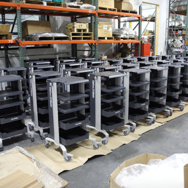 zephyr-industry-medical-dental-cart-02 Powder coated aluminum fabrication in Salem, Oregon