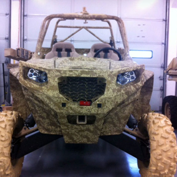 Fabrication of custom aluminum UTV front bumper in Salem, Oregon
