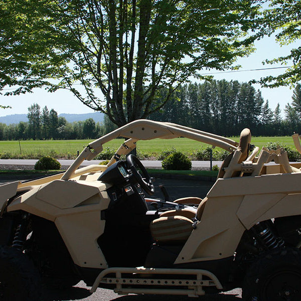 Fabrication of custom aluminum side by side front bumper and storage rack in Salem, Oregon