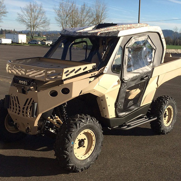 Fabrication of custom aluminum side by side front bumper and storage rack in Salem, Oregon
