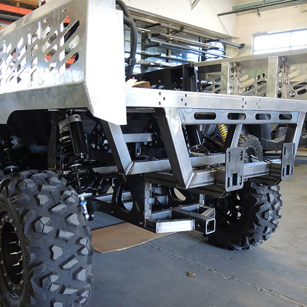 Laser cut, formed, and welded custom UTV utility bed in Salem, Oregon