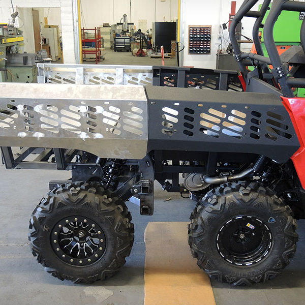 Laser cut, formed, and welded custom UTV utility bed in Salem, Oregon