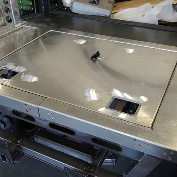 Precision fabricated aluminum storage compartment in Salem, Oregon