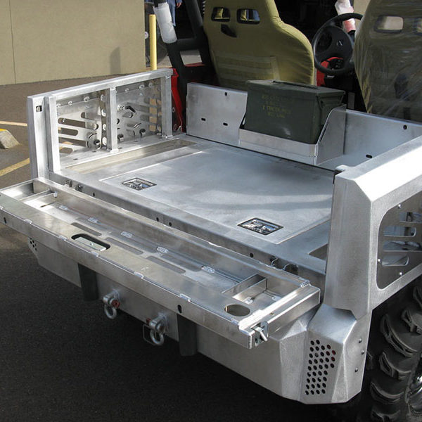 Laser cut, formed, and welded custom UTV utility bed in Salem, Oregon