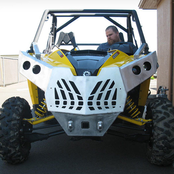 Laser cut, formed, and welded custom UTV front bumper and utility bed in Salem, Oregon
