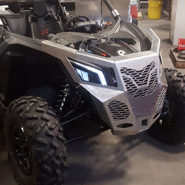 Laser cut, formed, and welded custom UTV front bumper and utility bed in Salem, Oregon