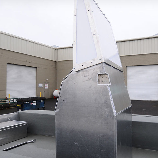 Welded aluminum boat center console in Salem, Oregon