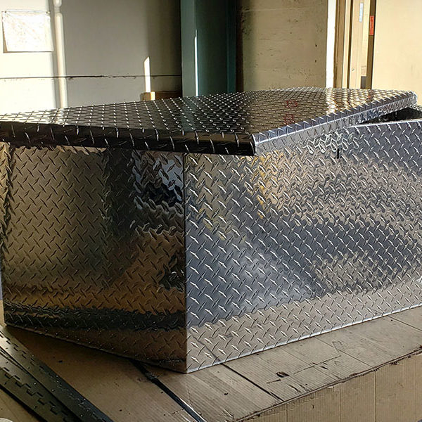 Welded aluminum trailer truck box in Salem, Oregon