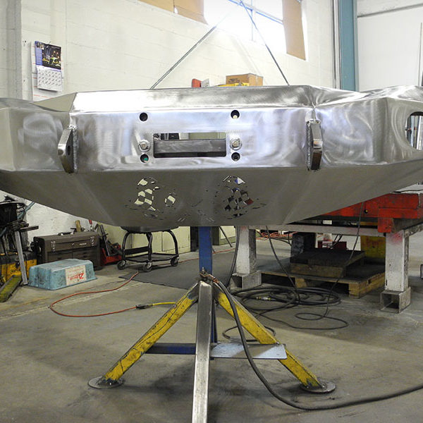 Laser cut and welded heavy duty truck bumper in Salem, Oregon
