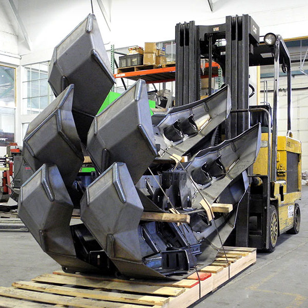 Laser cut and welded heavy duty truck bumper in Salem, Oregon