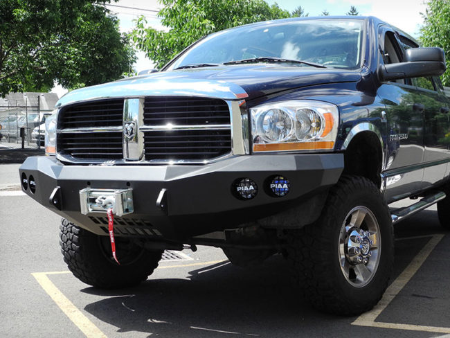 Custom heavy duty steel truck bumper in Salem, Oregon